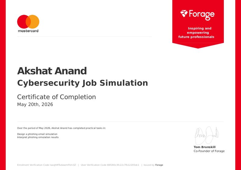Mastercard Certificate
