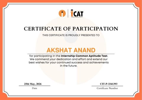 ICAT Certificate