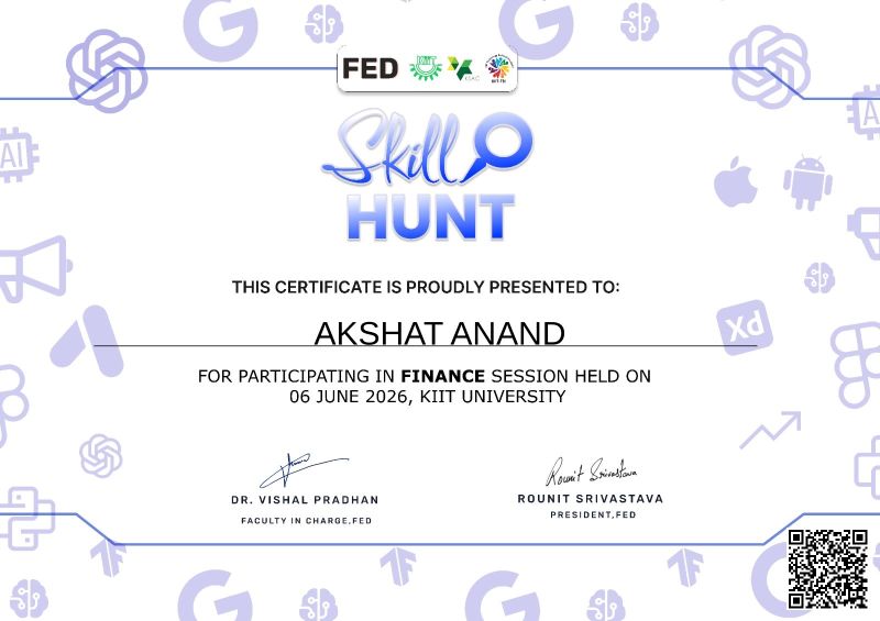 Finance Certificate