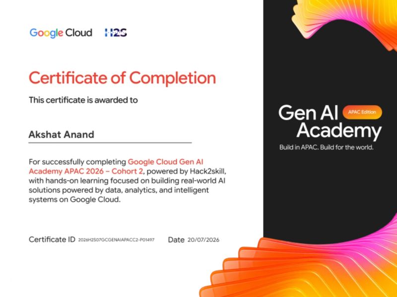Google Cloud GenAI Certificate