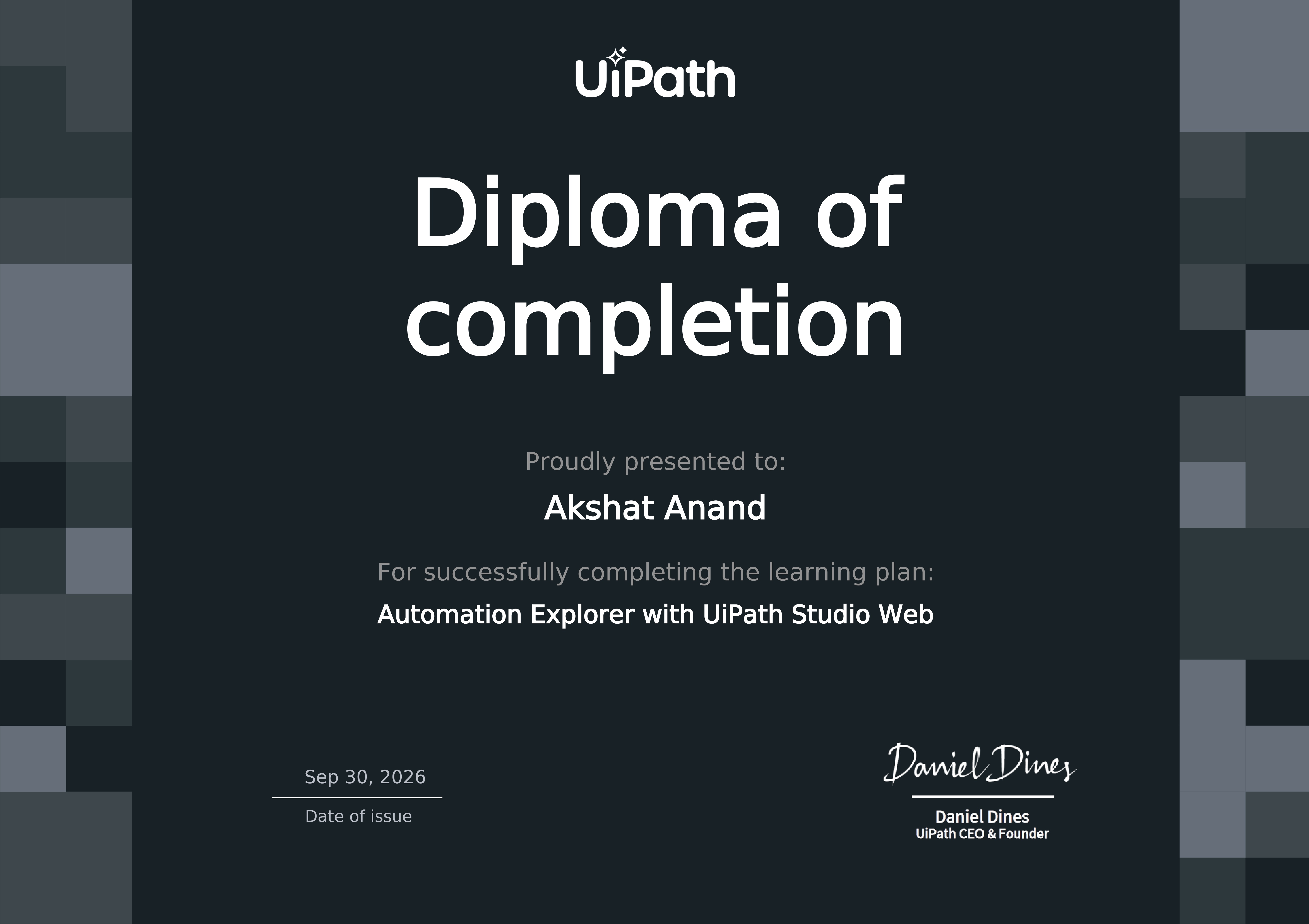 Automation Explorer with UiPath Studio Web